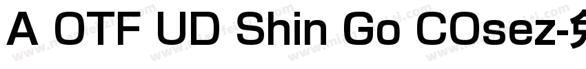 A OTF UD Shin Go COsez字体转换